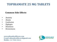 TOPIRAMATE 25 MG TABLETS